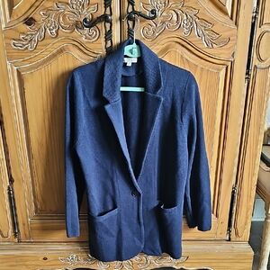 J. Crew Dark Blue Women's Knit Blazer